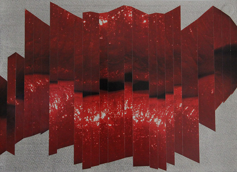 <Mangled Logic Acrylic and Paper Collage; 10
