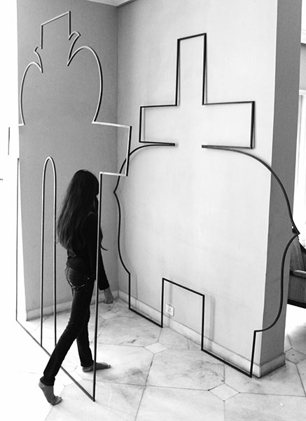 <Hybrid Drawings - Wrought Iron -108 Inches Height x Width Variable - 2016  (1), 