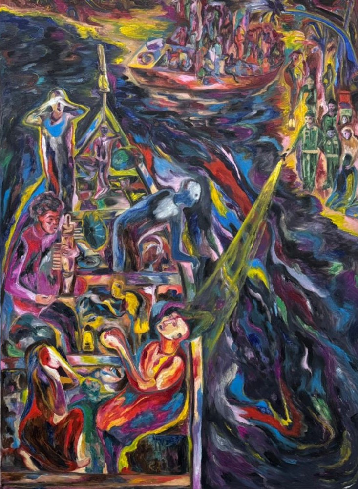 Bedie Me Vethal Suran Te Satal  (Seated in a Boat, Finding solace in the Melodies) , 2026