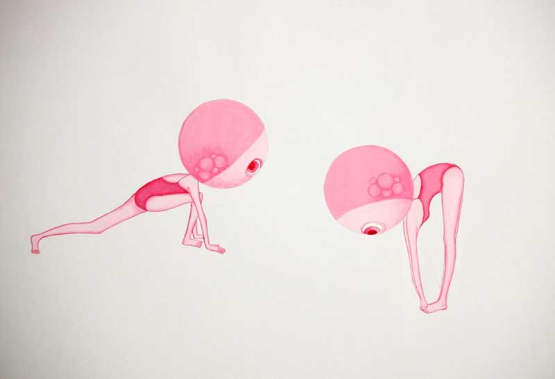 <Yoga drawings, 2012