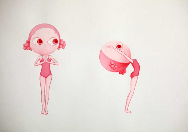 <Yoga drawings, 2012